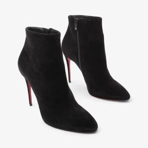 Christian Louboutin Eloise Booty 85MM Black Suede